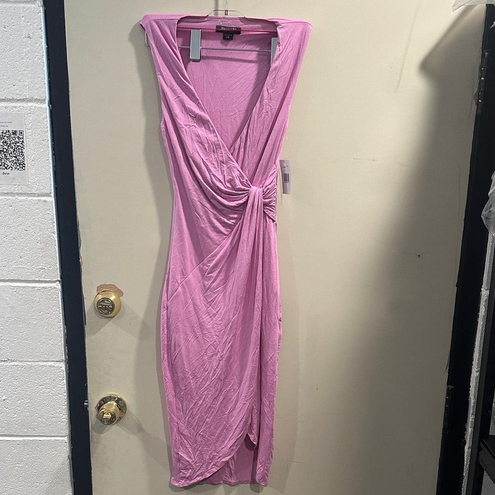 Guess by Marciano Asymmetrical Dress in Soft Pink SIZE XS